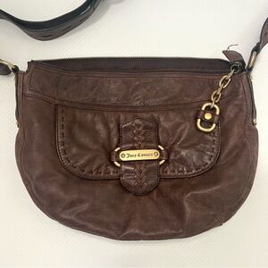 Juicy Couture brown leather shoulder bag